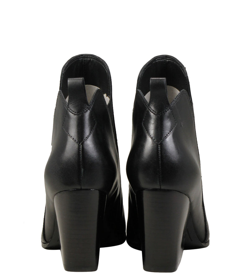 Boots en cuir noir Kendall + Kylie Fox Black Leather