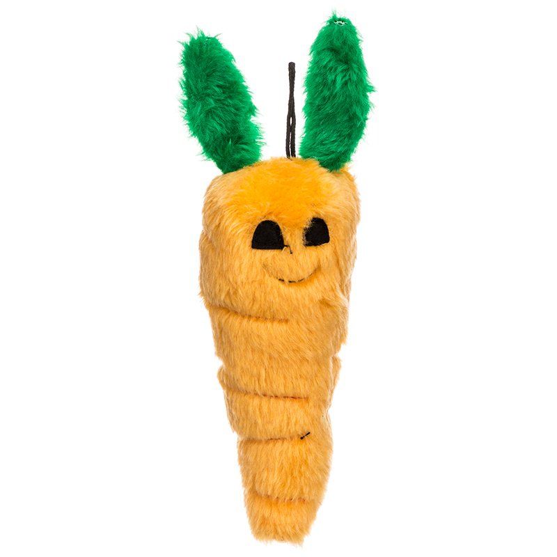 stuffed carrot dog toy