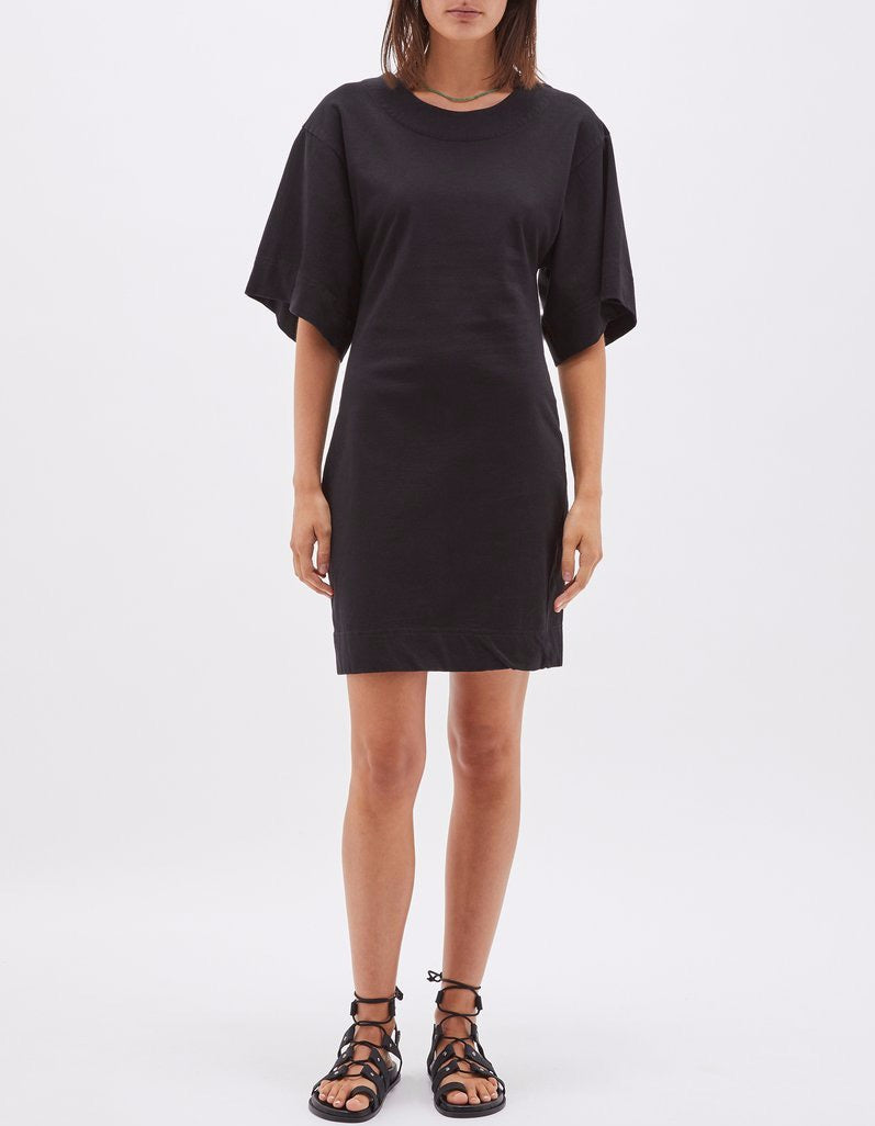 Jersey Batwing Short Sleeve Dress 