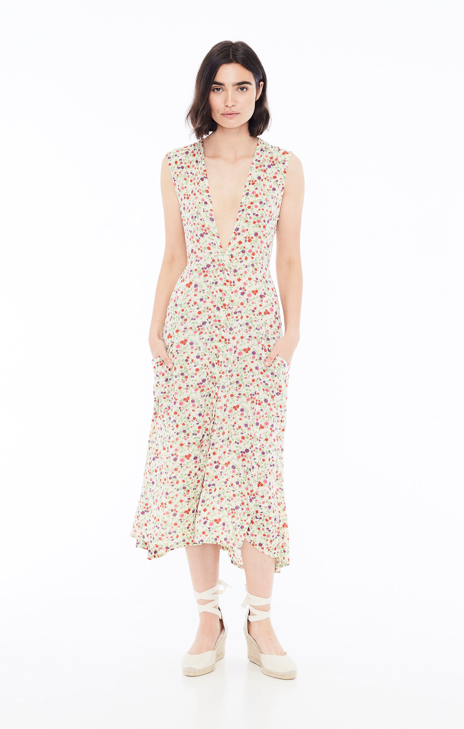 faithfull blohm midi dress