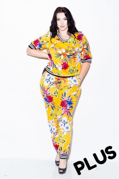 mustard yellow plus size pants