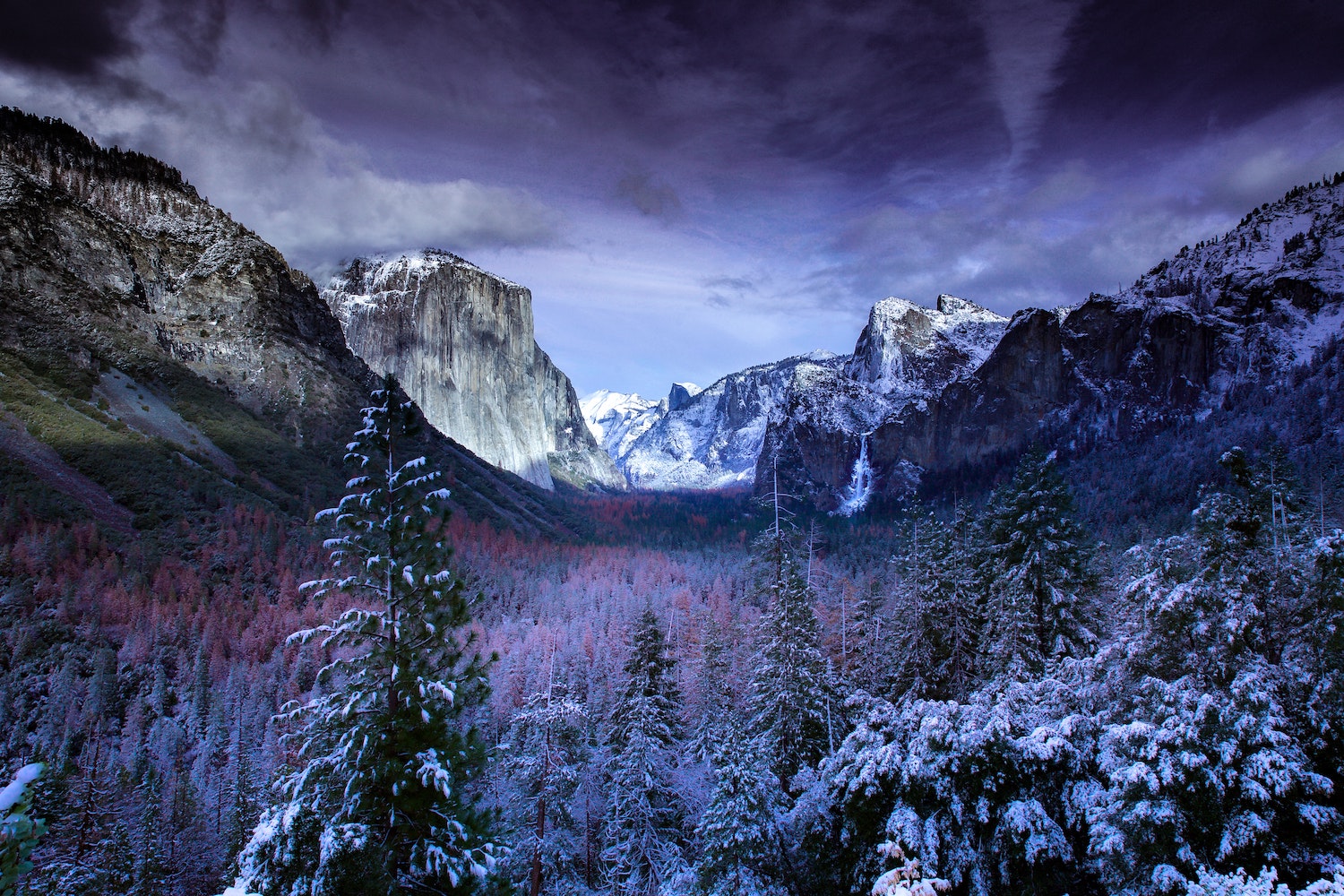 Yosemite in the winter