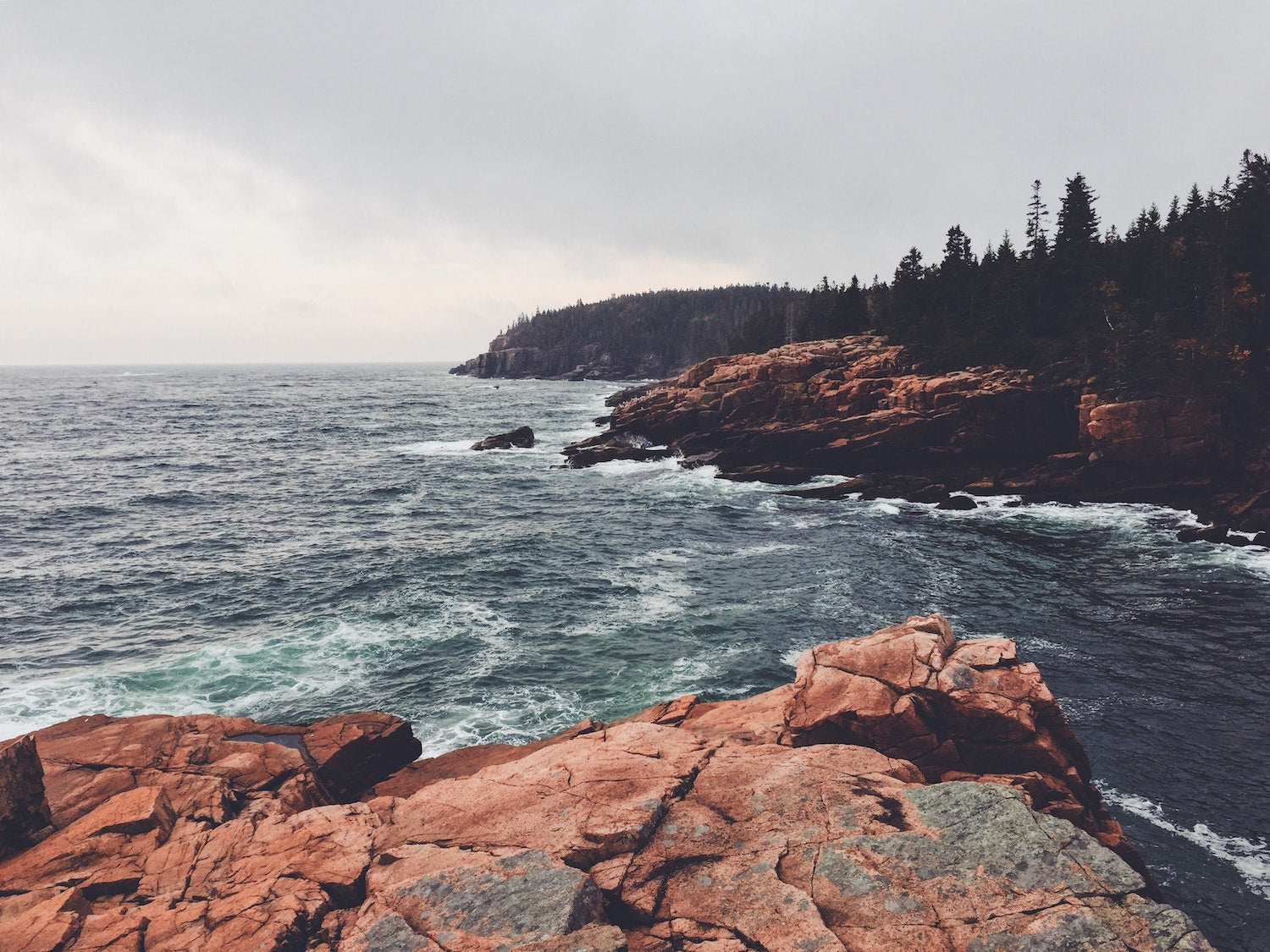 Acadia National Park shoreline, Maine