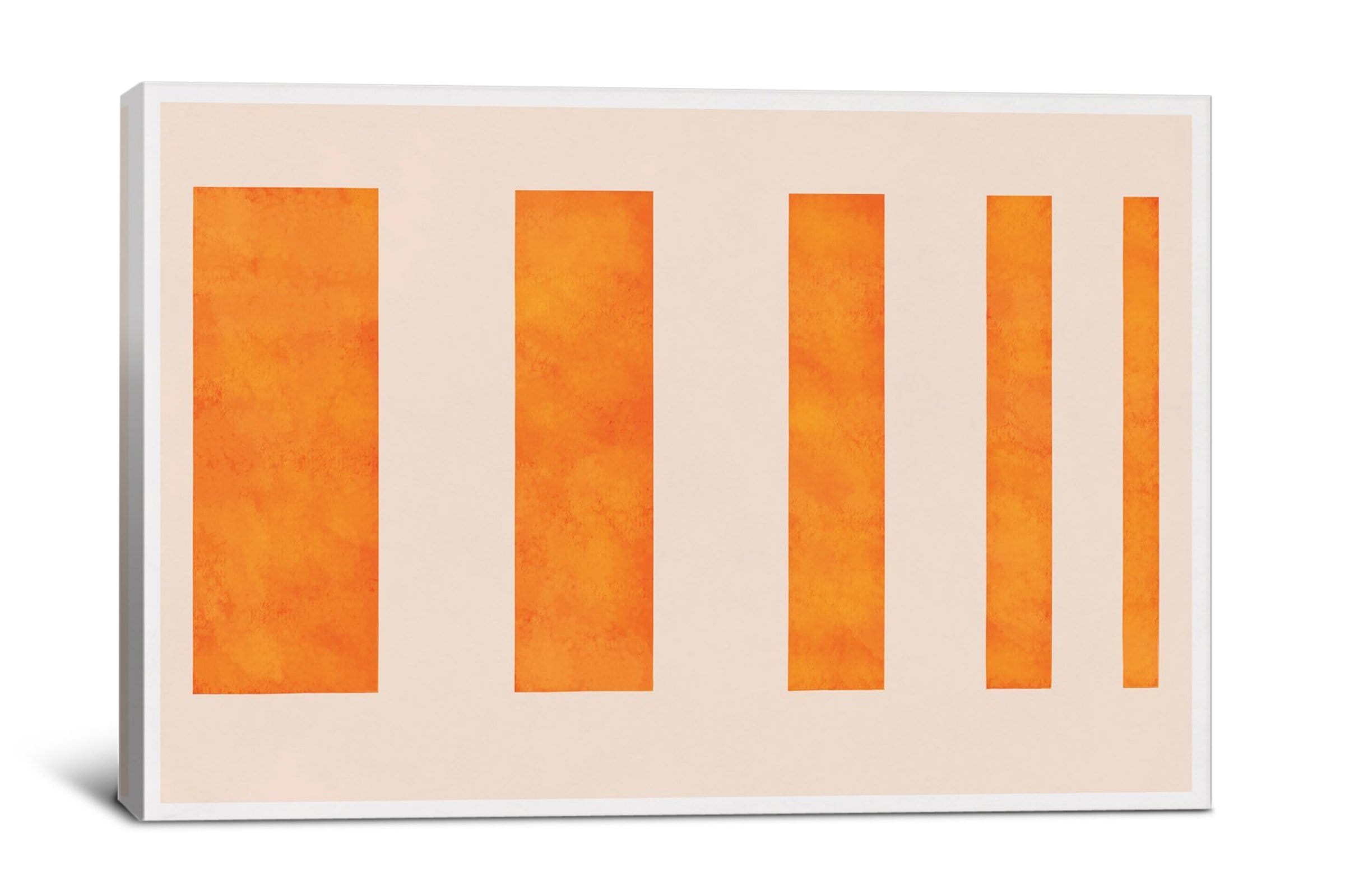 5by5collective Modern Art - Orange Levies - Giclee Canvas - Modern Artwork Sold By Apt2b