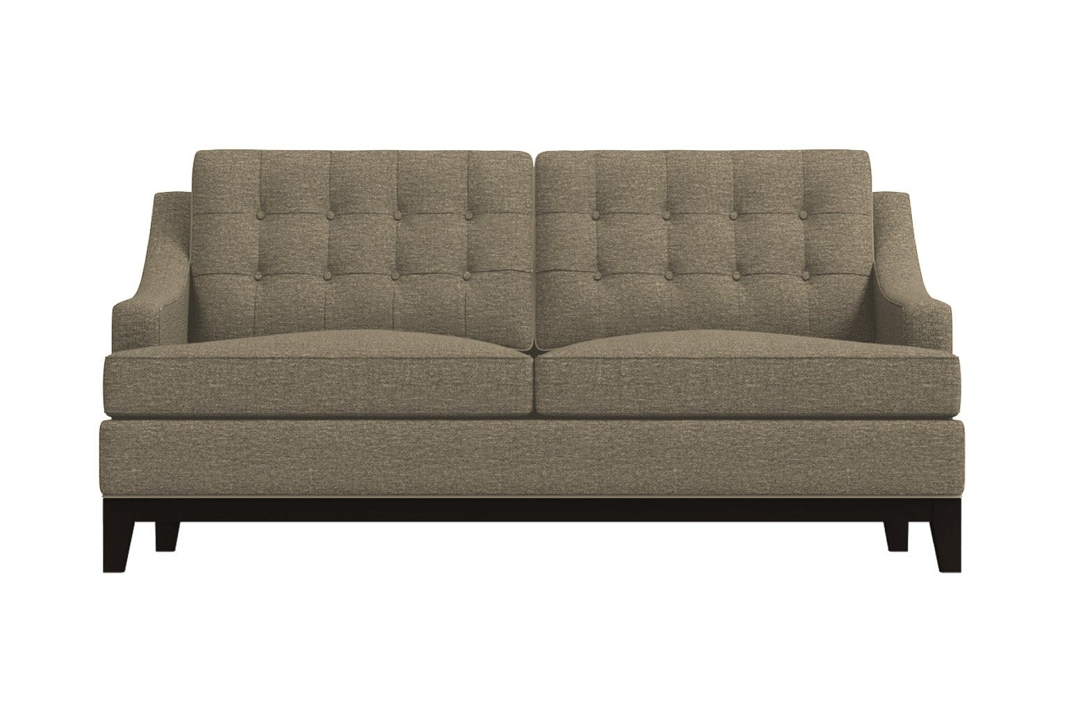 Bannister Apartment Size Sleeper Sofa - Taupe -  Pull Out Couch Made in the USA - Sold by Apt2B