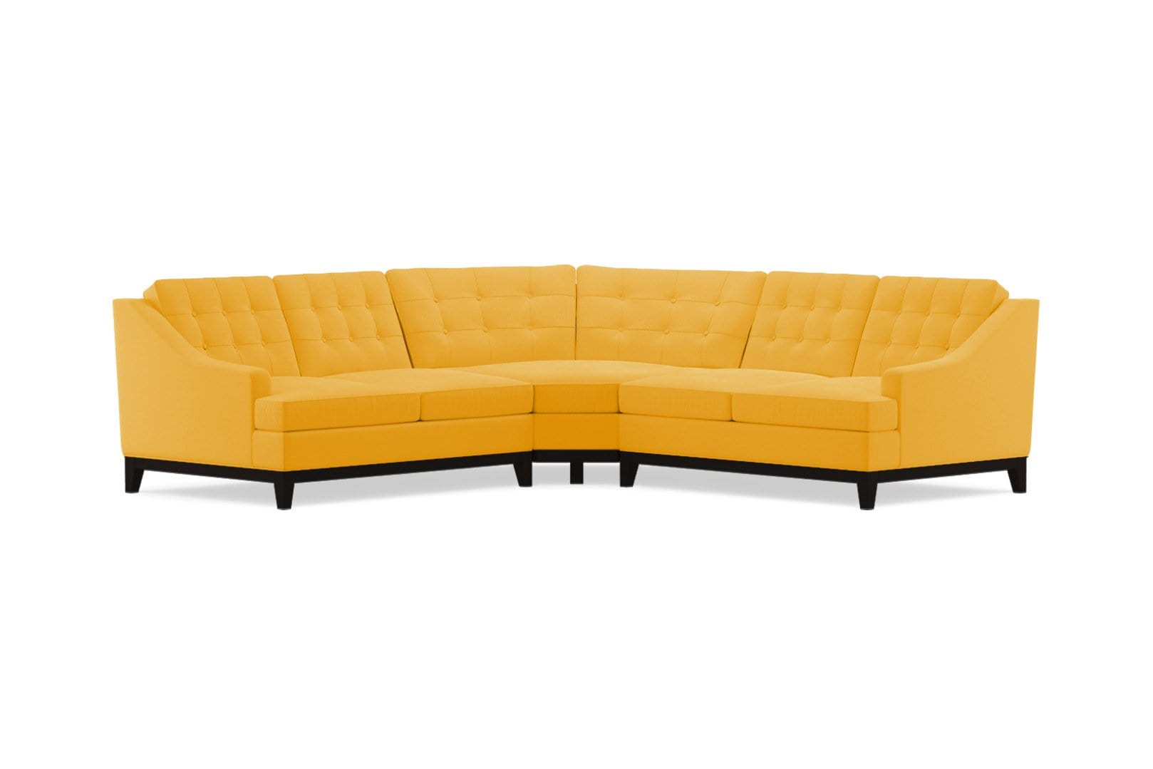 3pc Sectional Sofa with Espresso Leg Finish - Bannister