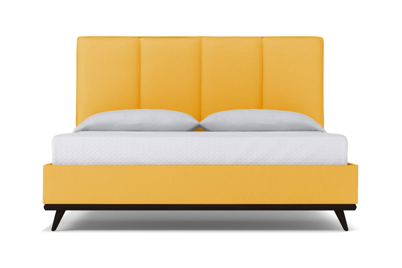 Full - Size Carter Upholstered Platform Bed with Espresso - Finished Legs