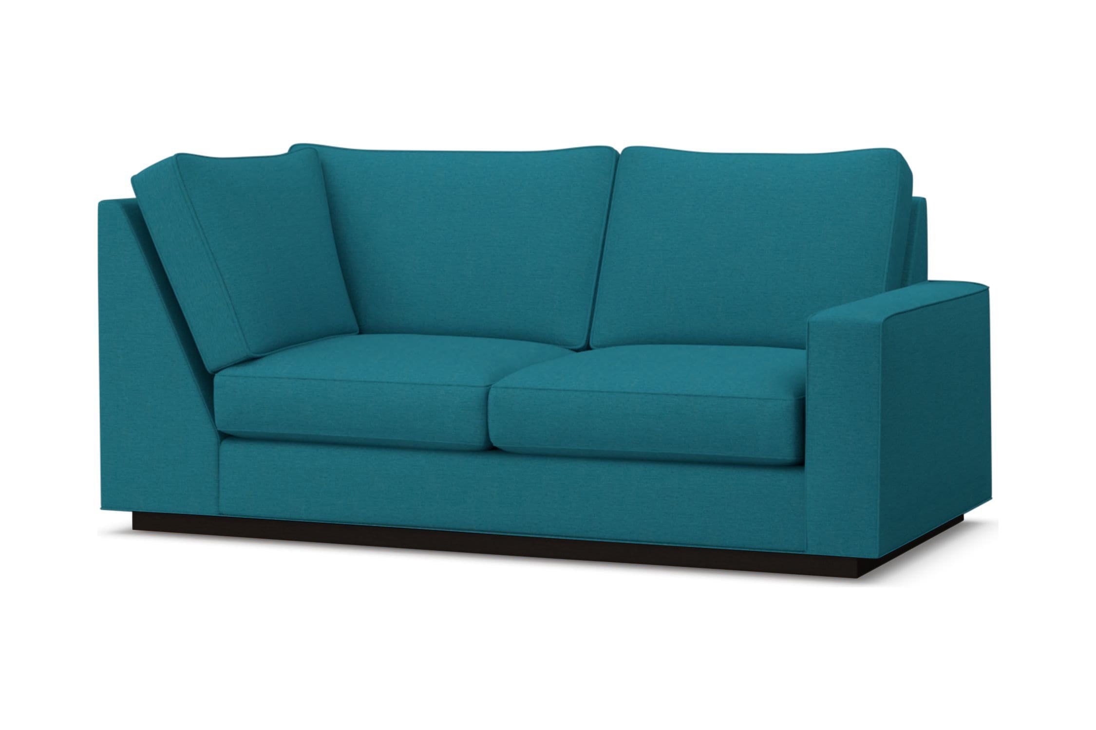 Harper Right Arm Corner Loveseat - Blue -  Modular Collection - Build Your Own Sectional