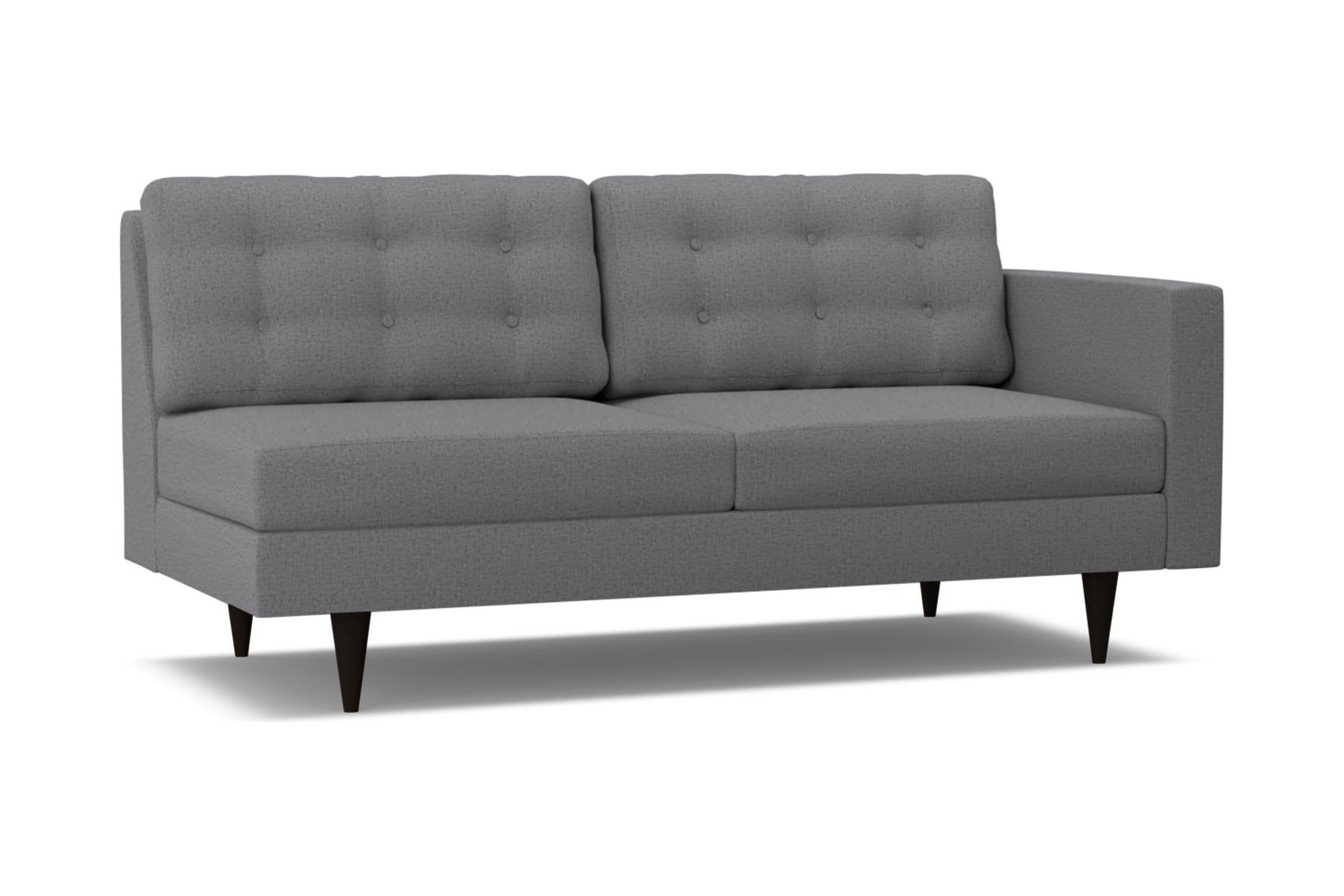 Logan Right Arm Sofa - Grey -  Modular Collection - Build Your Own Sectional