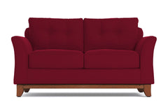 Marco Apartment Size Sleeper Sofa :: Leg Finish: Pecan / Sleeper Option: Deluxe Innerspring Mattress