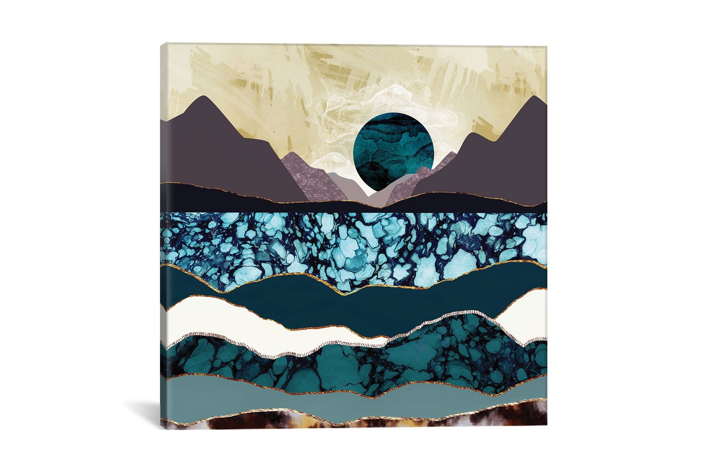 Spacefrog Designs Desert Lake - Giclee Canvas - Modern Artwork Sold By Apt2b