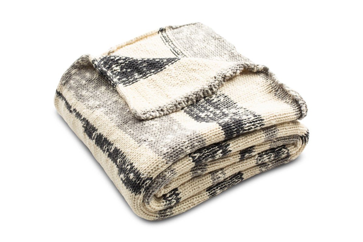 Amini Ikat Knit Throw - Cozy Throw Blankets Sold By Apt2b