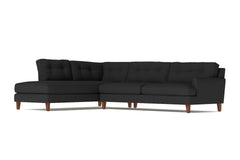 Virgil 2pc Sectional Sofa :: Leg Finish: Pecan / Configuration: LAF - Chaise on the Left