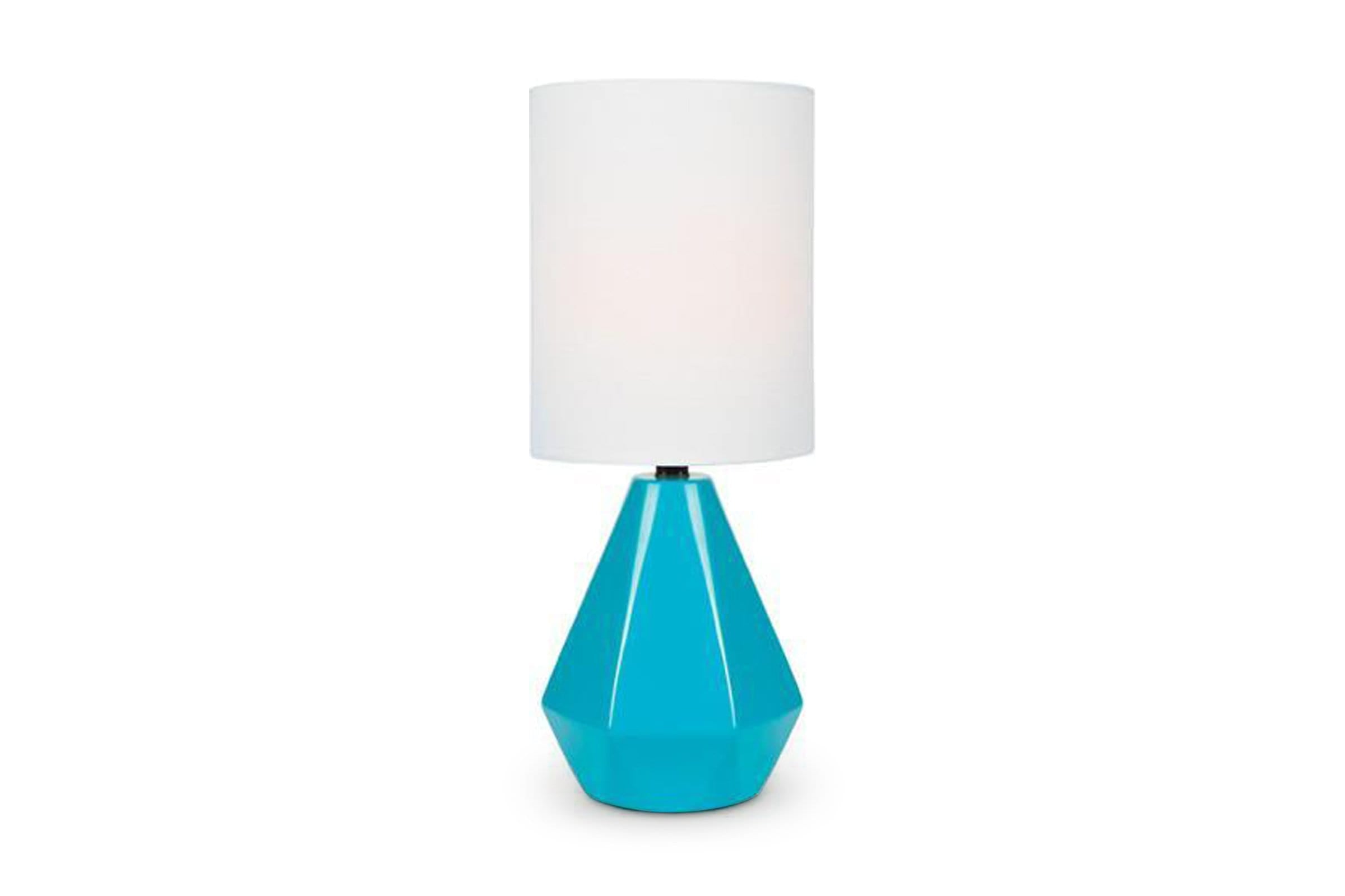 small turquoise table lamp