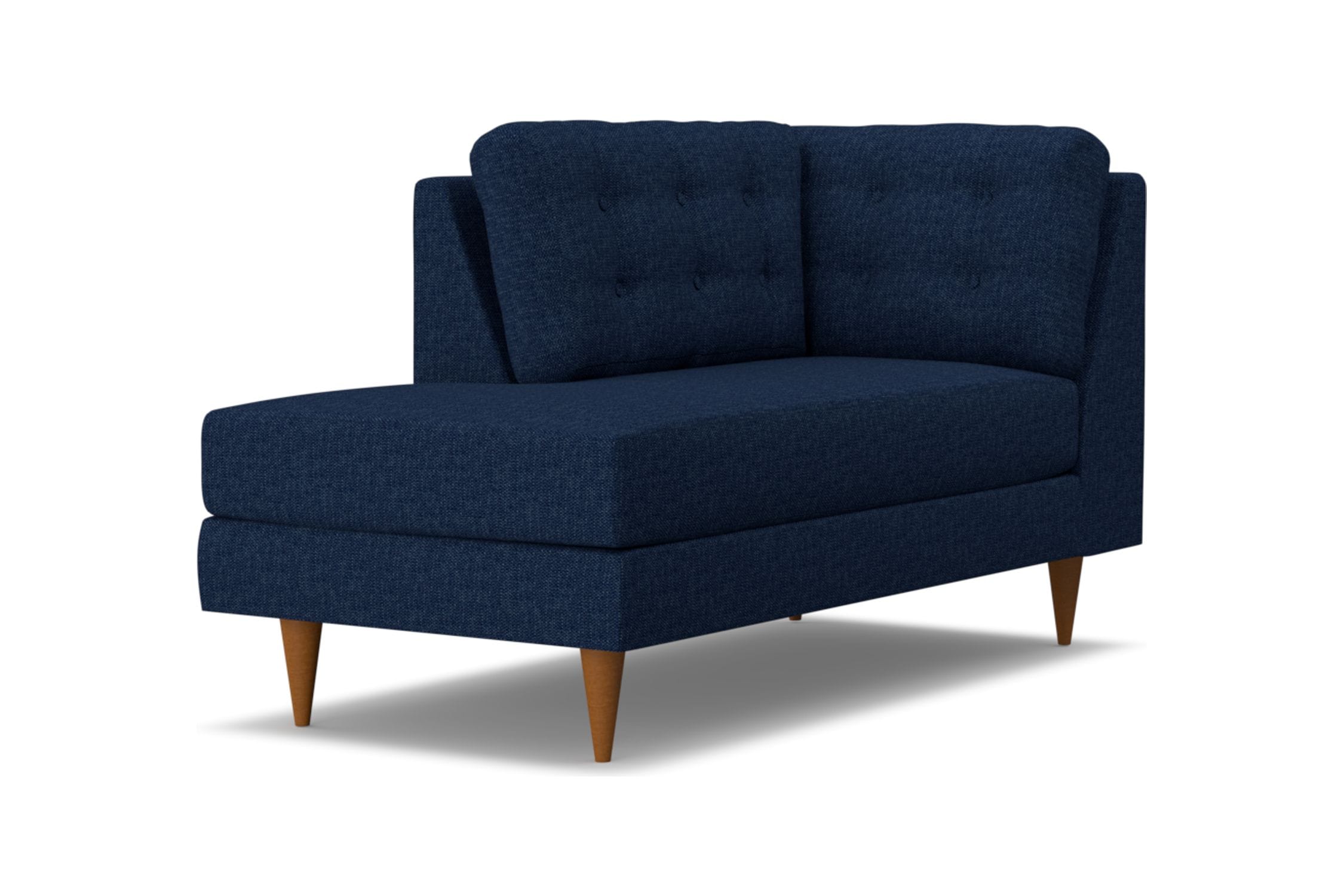 Logan Left Arm Chaise - Dark Blue -  Modular Collection - Build Your Own Sectional