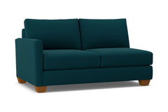 Tuxedo Left Arm Apartment Size Sofa :: Leg Finish: Pecan / Configuration: LAF - Chaise on the Left