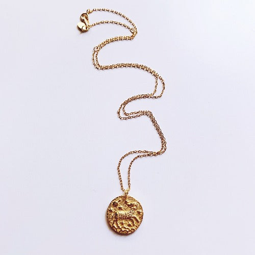 Aries Coin Necklace | Cristalore | CRISTALORE