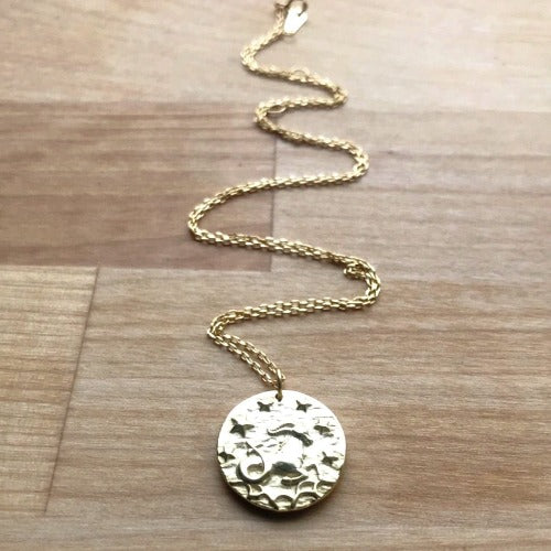 Capricornus Coin Necklace | Cristalore | CRISTALORE