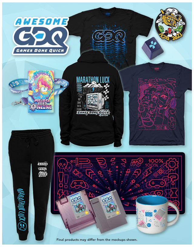 New AGDQ 2023 Merch available at Fangamer.com