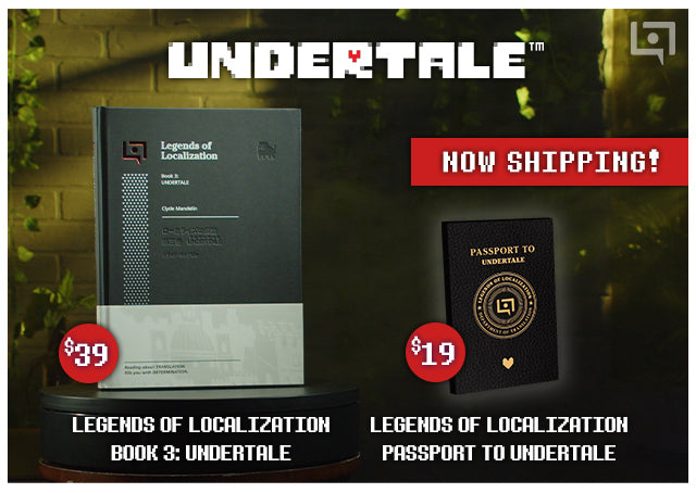 UNDERTALE Legends of Localization Books now shipping at Fangamer.com