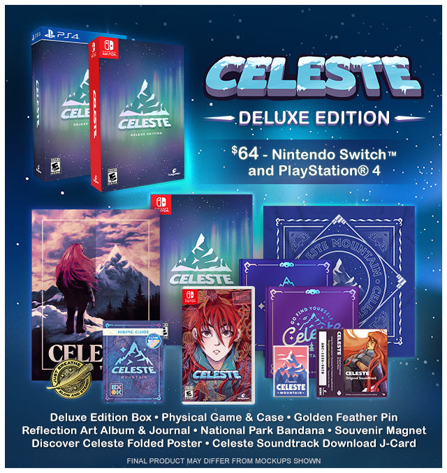 Preorder Celeste for Nintendo Switch and PlayStation 4, coming
