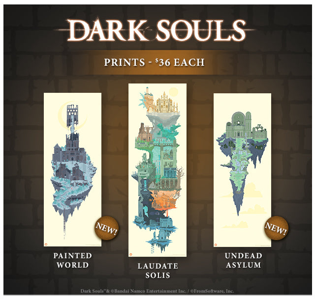 New Dark Souls prints available at Fangamer.com