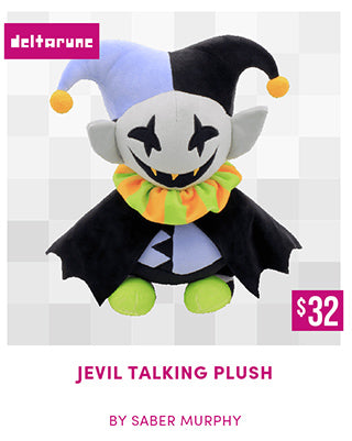 DELTARUNE Jevil Plush is back in stock at fangamer.com