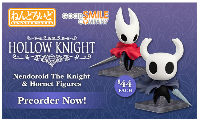Hollow Knight Nendoroid figures available for preorder at Fangamer.com