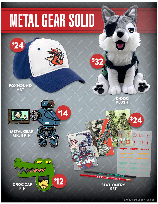 New Metal Gear Solid merch available at Fangamer.com