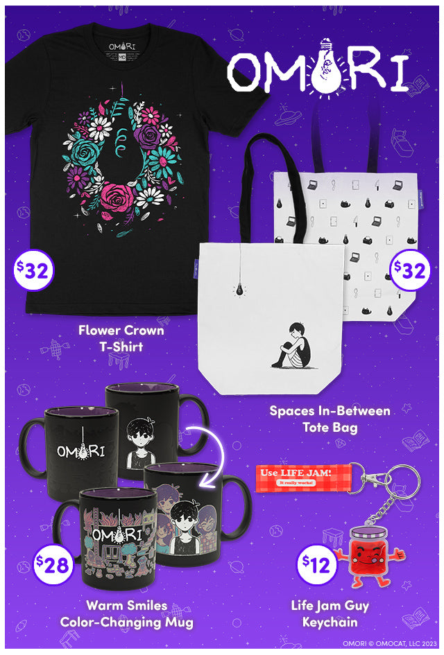 OMORI merch available at Fangamer.com