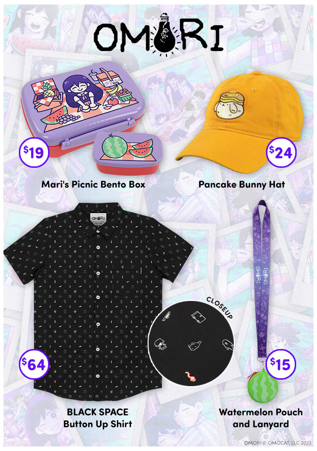 OMORI merch available now at Fangamer.com