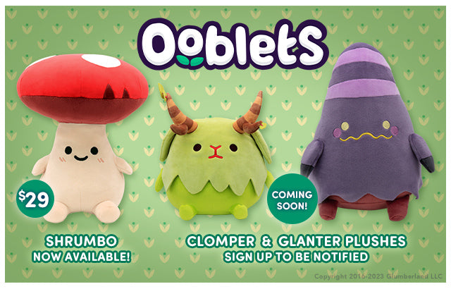Ooblets plushes available at Fangamer.com