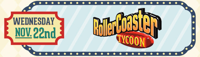 New Rollercoaster Tycoon merch available at Fangamer.com