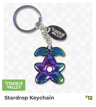 Stardew Valley Stardrop Keychain is back in stock at Fangamer.com