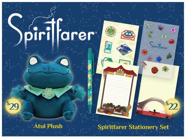 New Spiritfarer Plush and Stationery Set available now at Fangamer.com