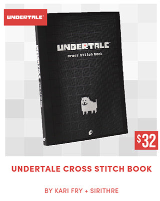 UNDERTALE Cross Stitch book back in stock at fangamer.com