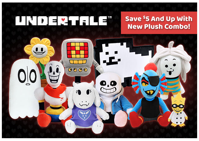 UNDERTALE Plush Combo available at Fangamer.com