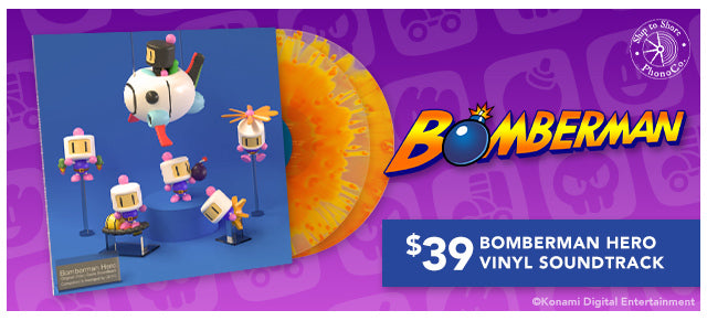 New Bomberman vinyl available now at Fangamer.com