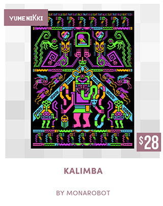 Yume Nikki KALIMBA Poster back in stock at fangamer.com