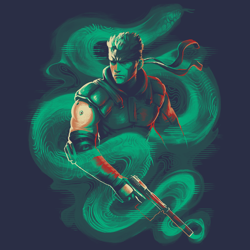 Solid Snake From Metal Gear Solid Art Print , Solid Snake