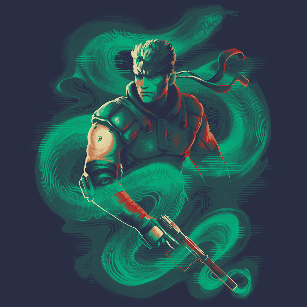 Solid Snake From Metal Gear Solid Art Print , Solid Snake 