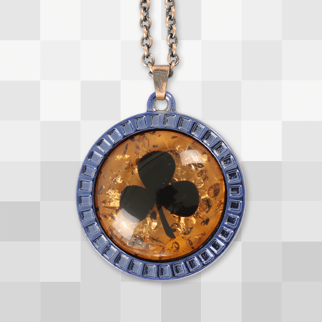 Designer Inspired Black Clover Necklace