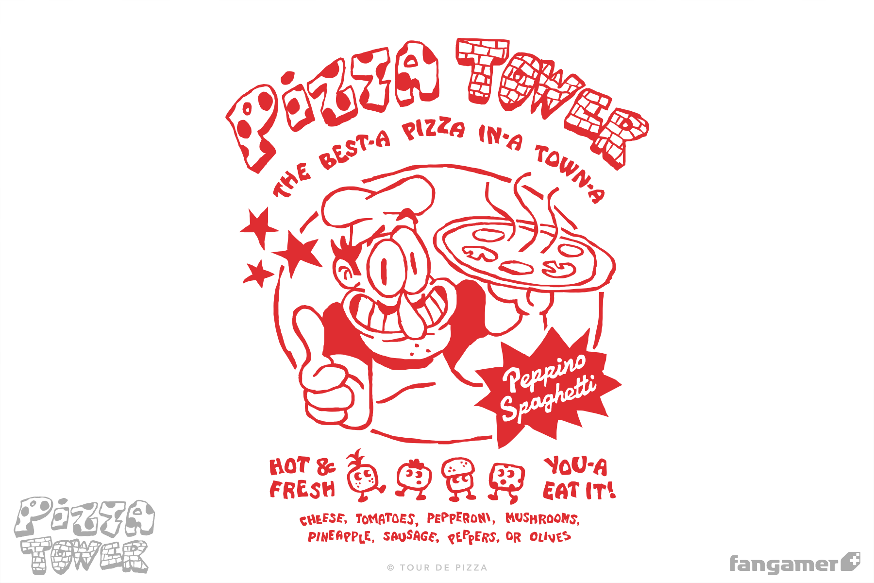 pizza tower game logo