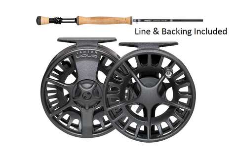 Airflo Coastal #8 Combo (Rod, Liquid 3.5 Reel, Ridge Tropical #8, 30lb Backing)