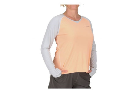 Simms Womens SolarFlex Long Sleeve Crewneck Sorbet Shirt