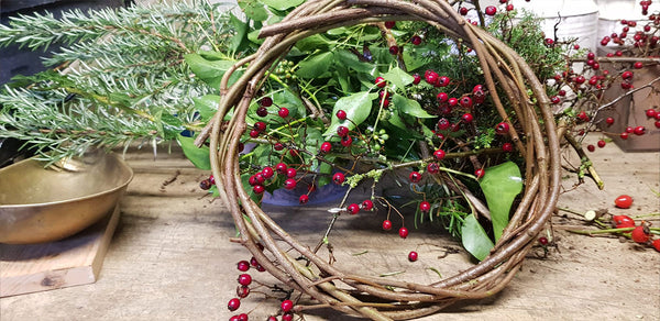 Step 3 of making your own festive wreath with Warners