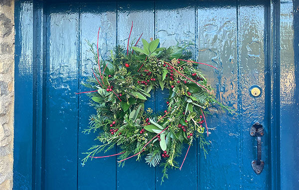 Step 6 of making your own festive wreath with Warners