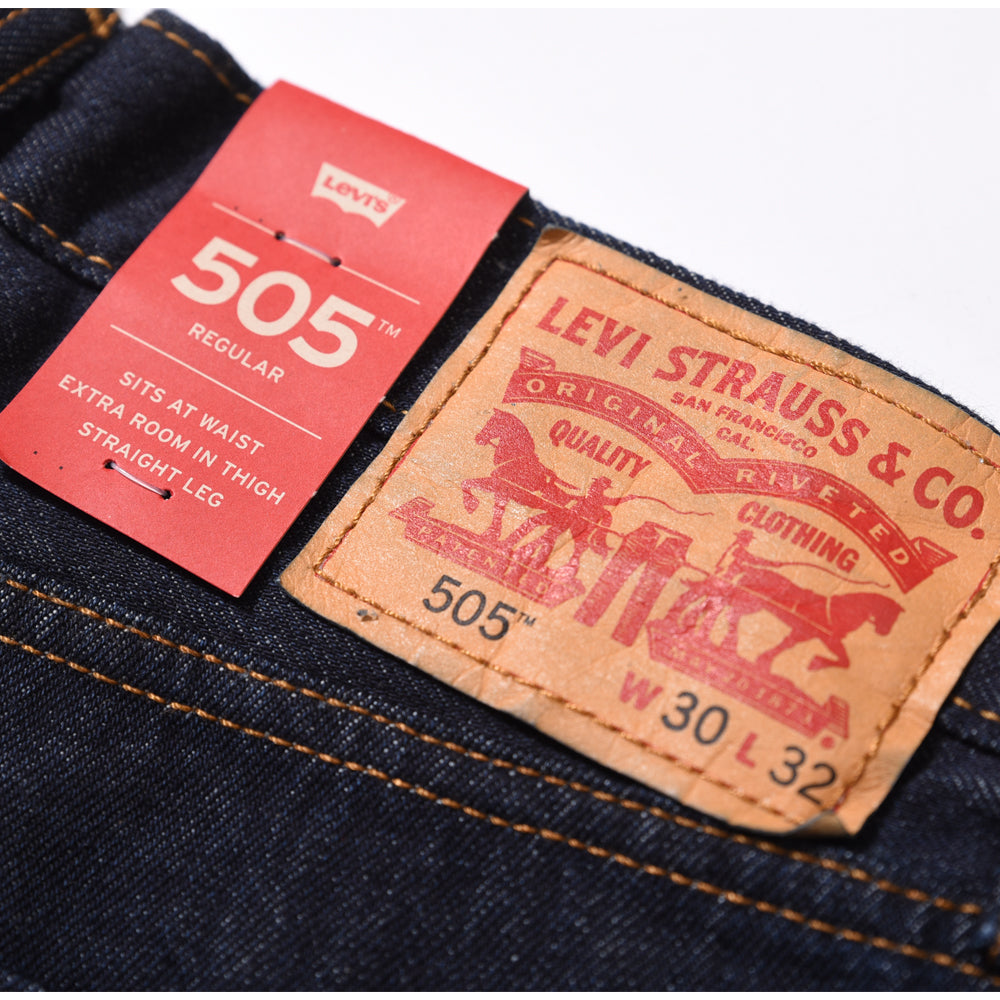 Levi's Men's 505 Regular Mid Rise Regular Fit Straight Leg Jeans - Rin –  HiPopFootwear