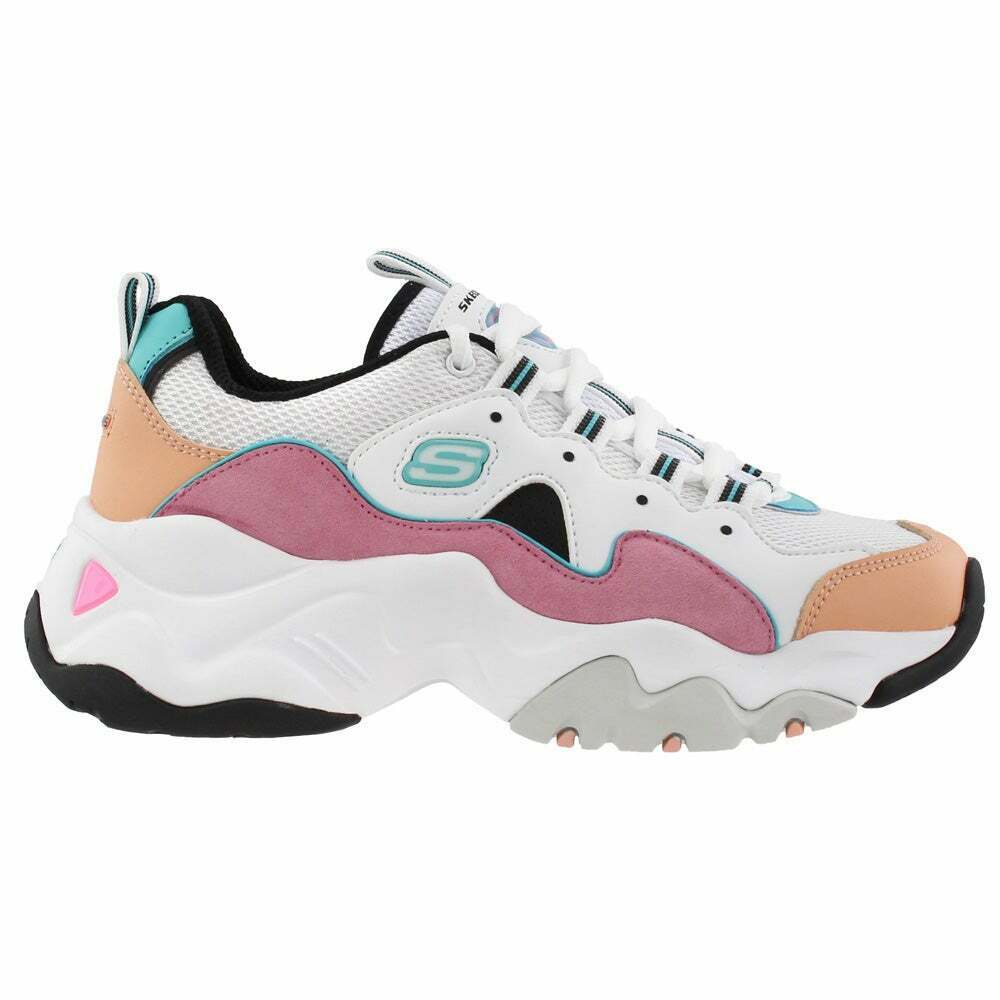 Delegación demanda Célula somatica Skechers Women's D'Lites 3 - ZENWAY Memory Foam Lace-up Sneaker White –  HiPopFootwear