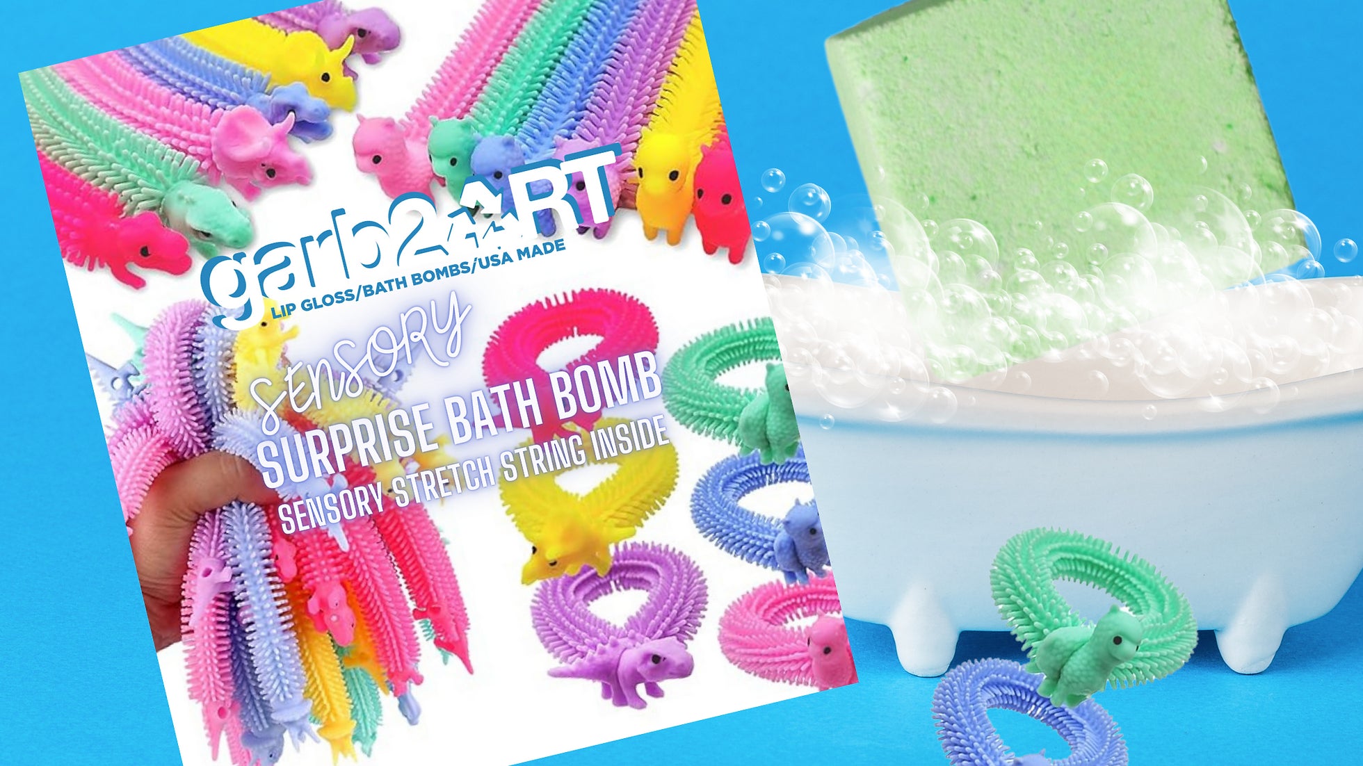 Garb2Art Sensory Stretch String Bath Bombs